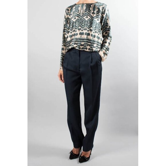 Forte_Forte Ikat Print Silk Blouse, size "1", (size small) - Picture 9 of 10